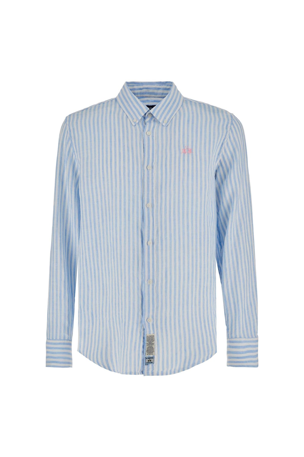 Men’s striped linen long-sleeve shirt - Rodolfo