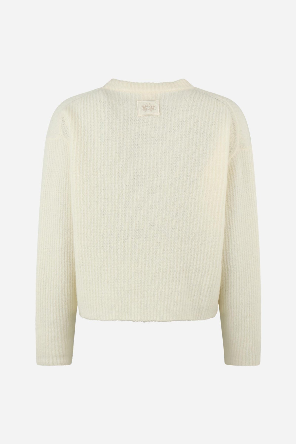 Women's cropped lambswool sweater - Elin