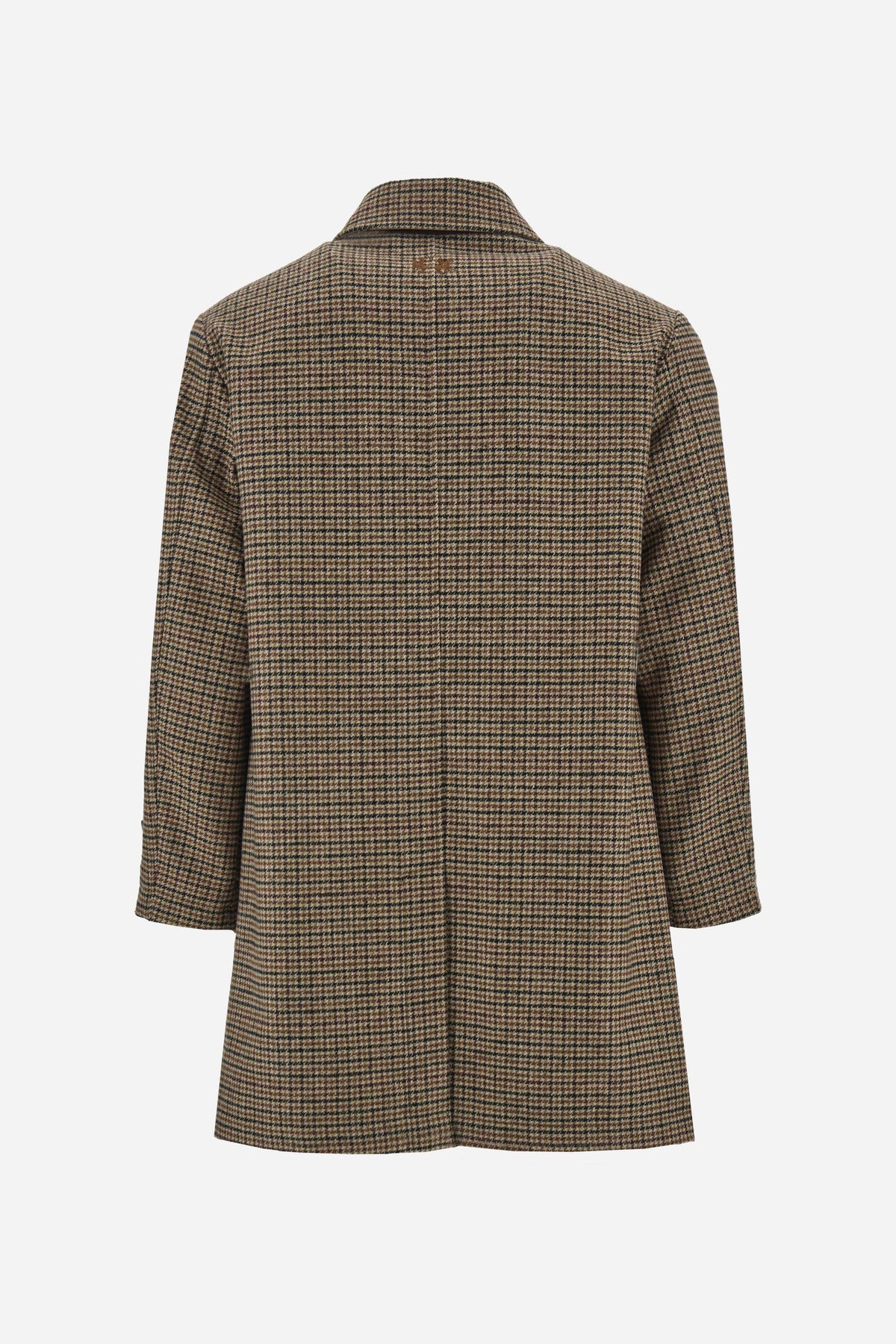 Men's padded wool blend checkered coat - Doug