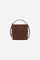 Compact rectangular suede tote bag with structured handle and leather strap. Finished with gold-tone metal accents. - D.BROWN/D.CHOCOLATE                                                                                                                                                                                                                                                                                                                                                                                       