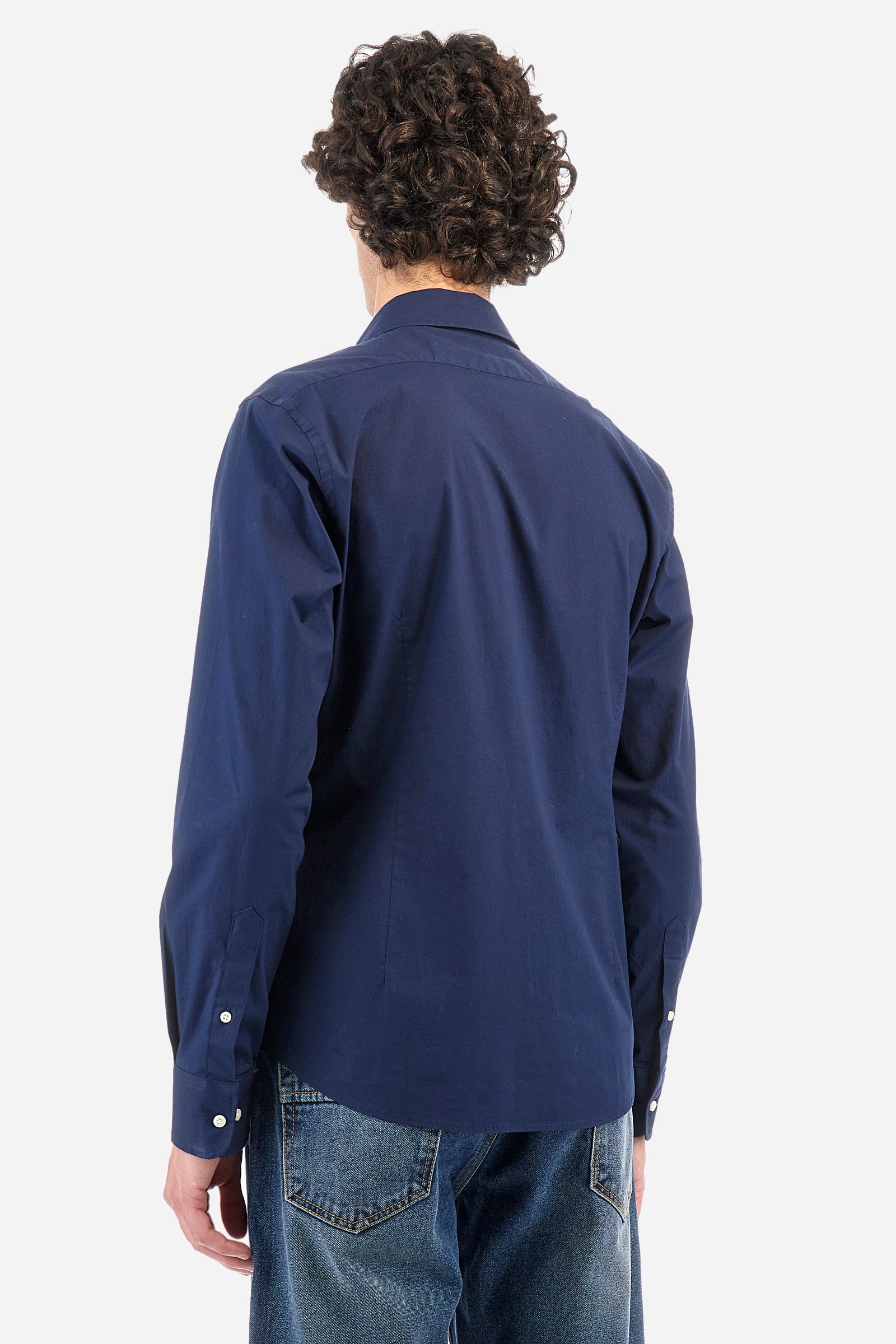 Camicia slim fit in cotone elasticizzato - Garrik