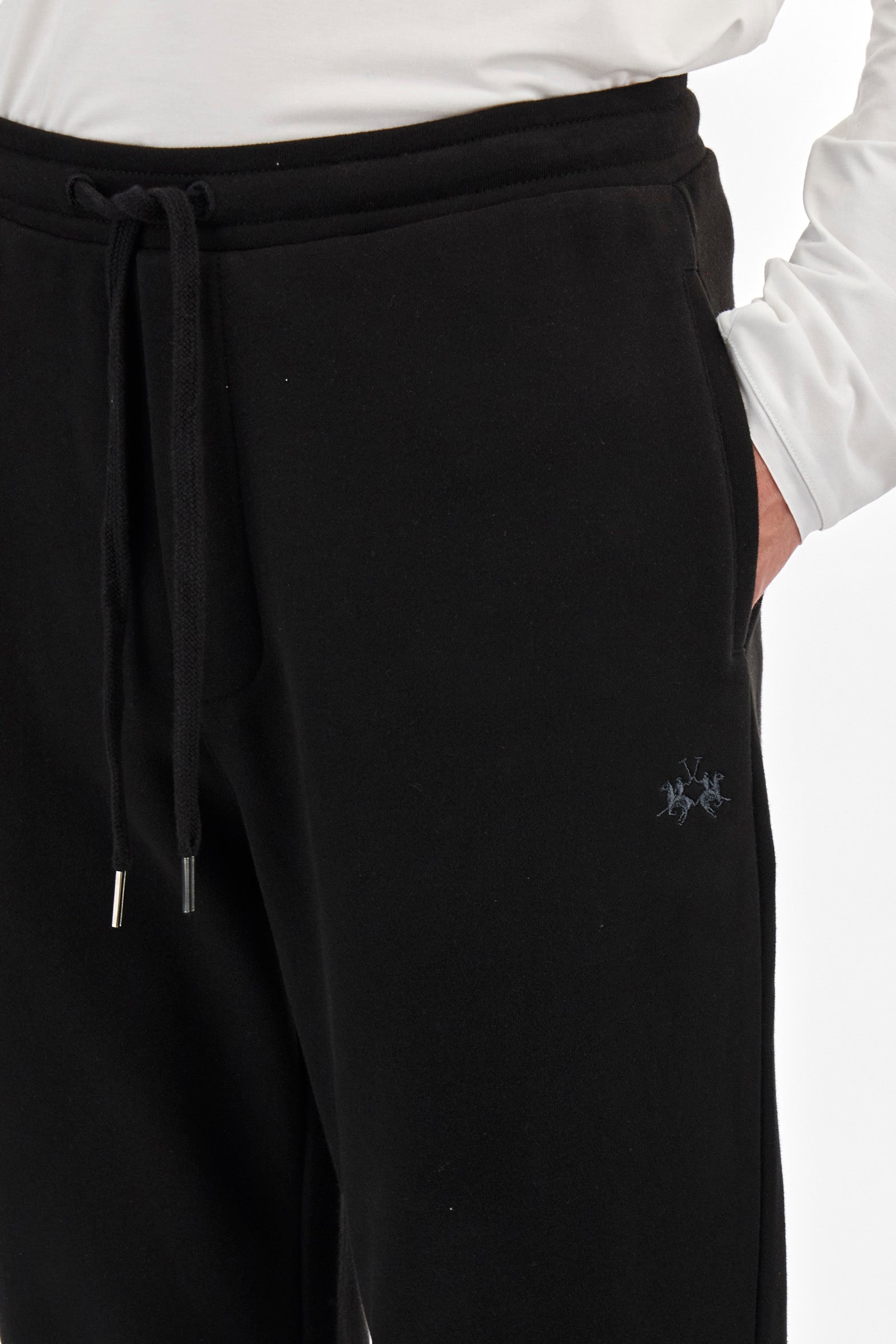 Jogging bottoms in French terry cotton in regular fit - Antoine