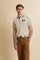 Men’s short-sleeve cotton piqué polo shirt with a new contemporary fit. Embroidered maxi logo and bold colour contrasts define the style. - Birch                                                                                                                                                                                                                                                                                                                                                                               