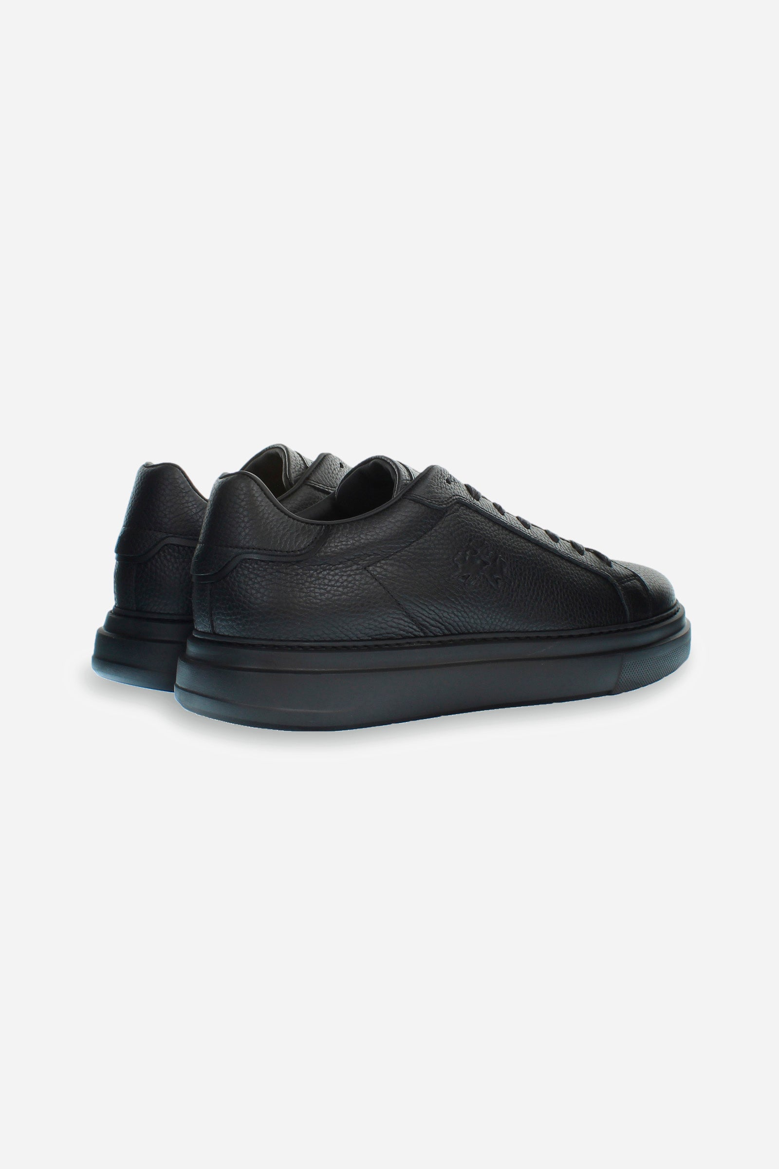 Men's trainer in leather