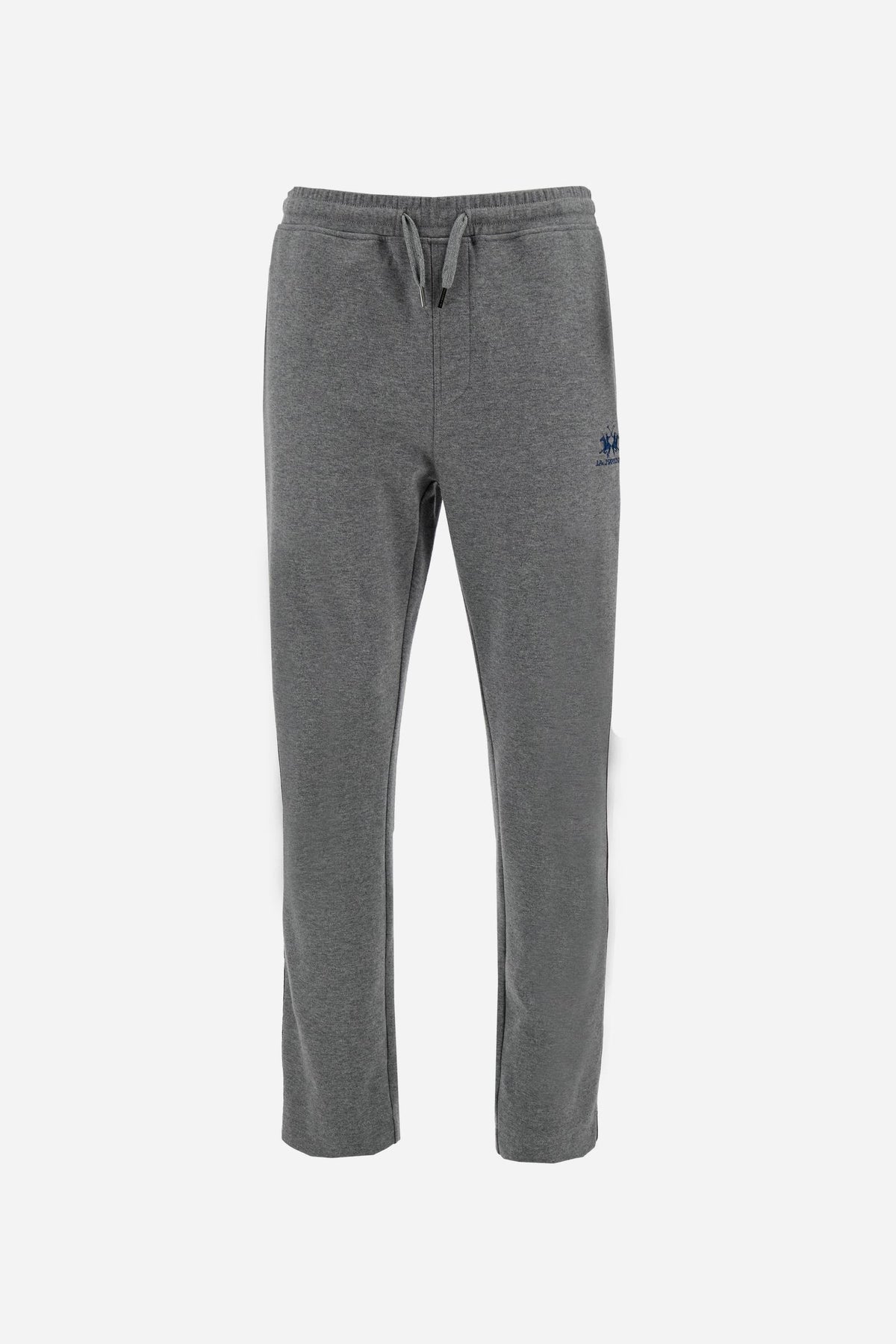 Pantalone uomo jogging interlock cotone con bande - Federico