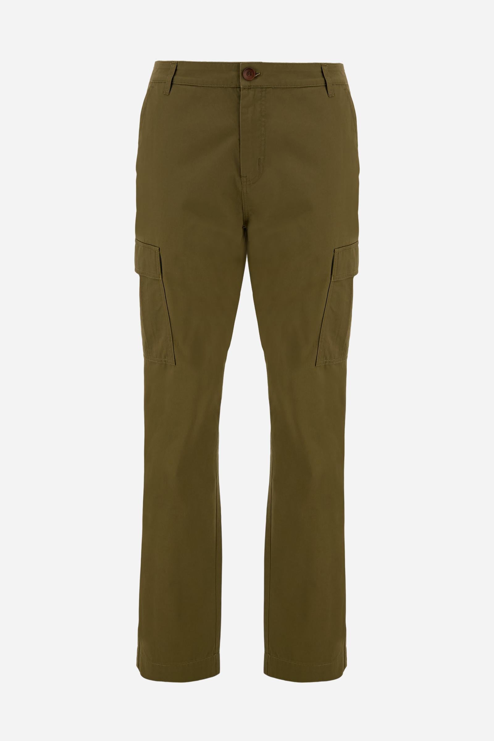Men's cargo trousers in twill Black Label Edition - Caìn – La Martina