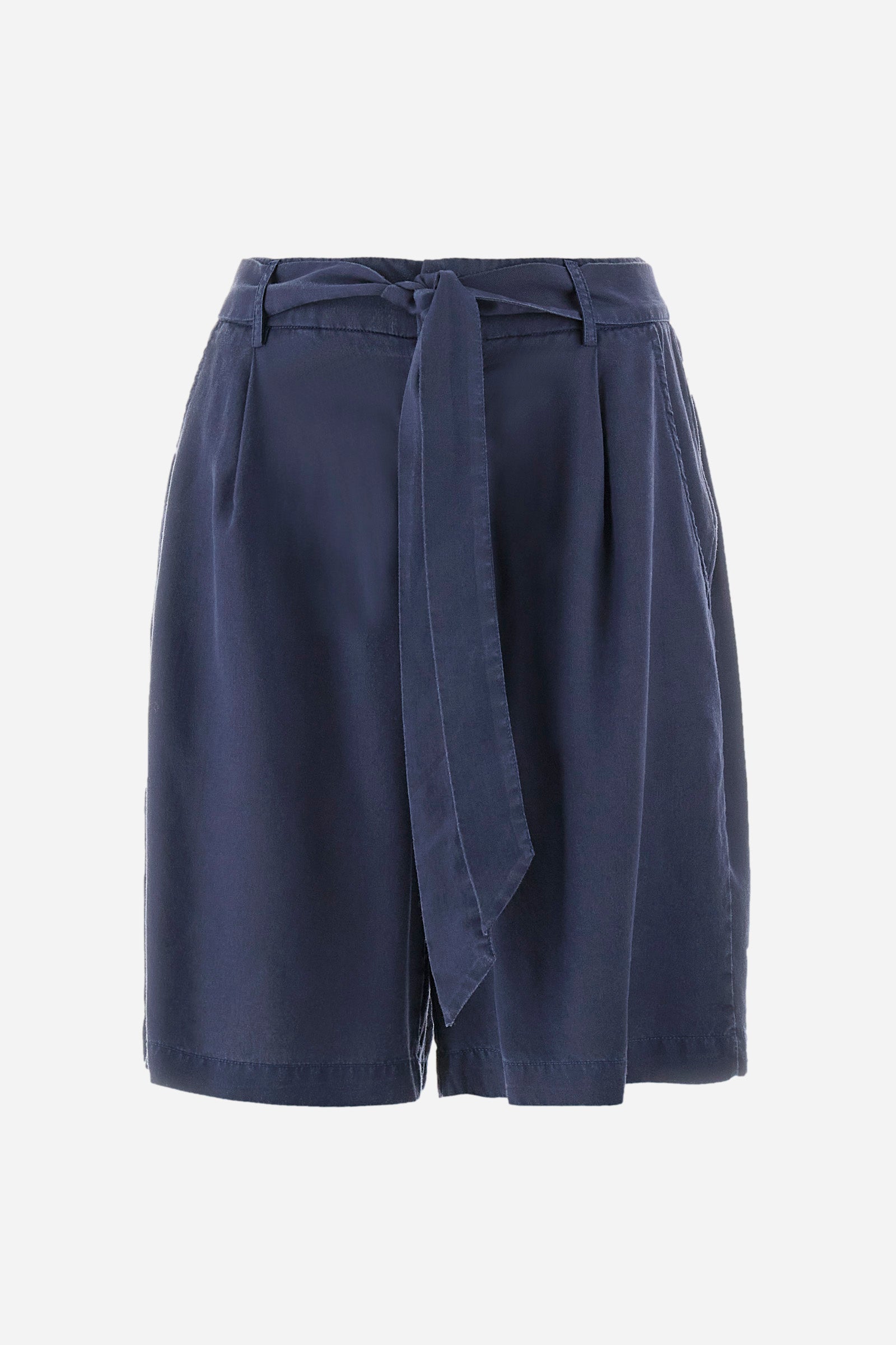 Regular-fit Bermuda shorts in ecological fabric - Yabella