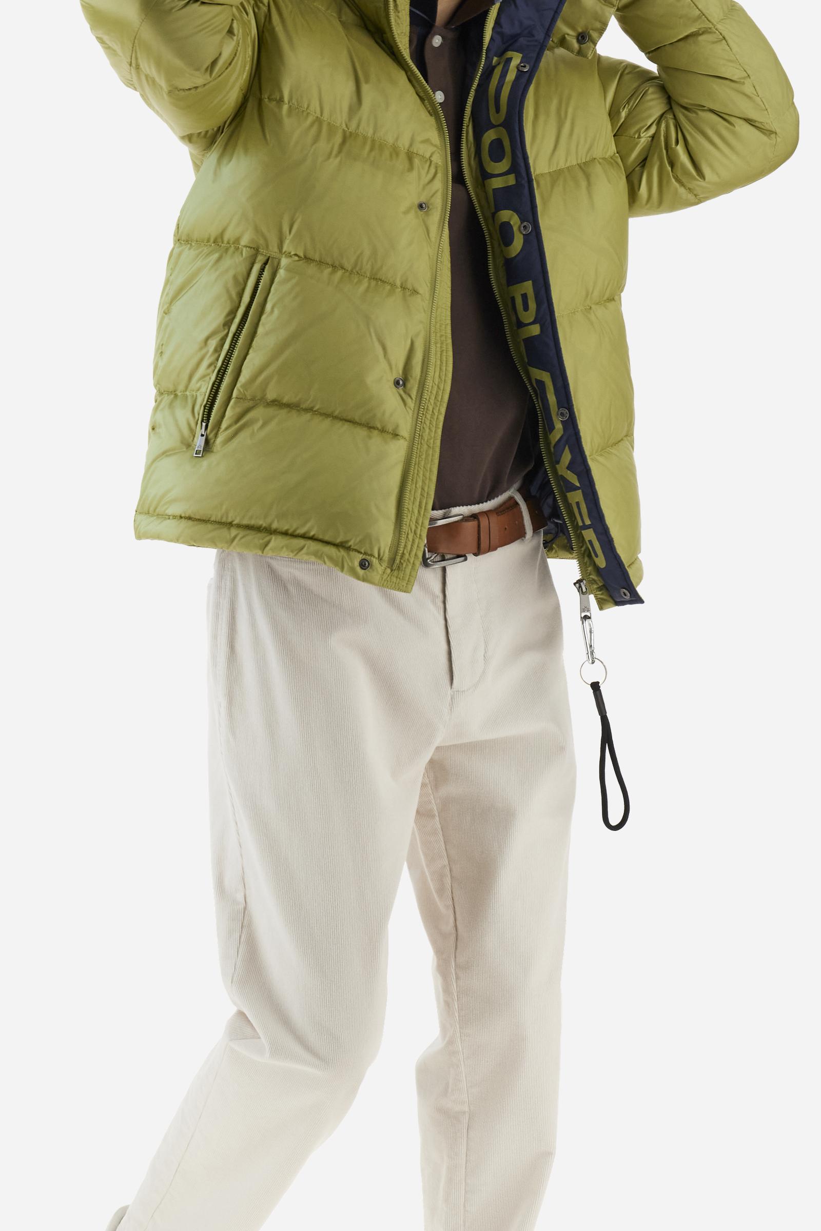 Men’s iridescent nylon down jacket Polo Player - Bert