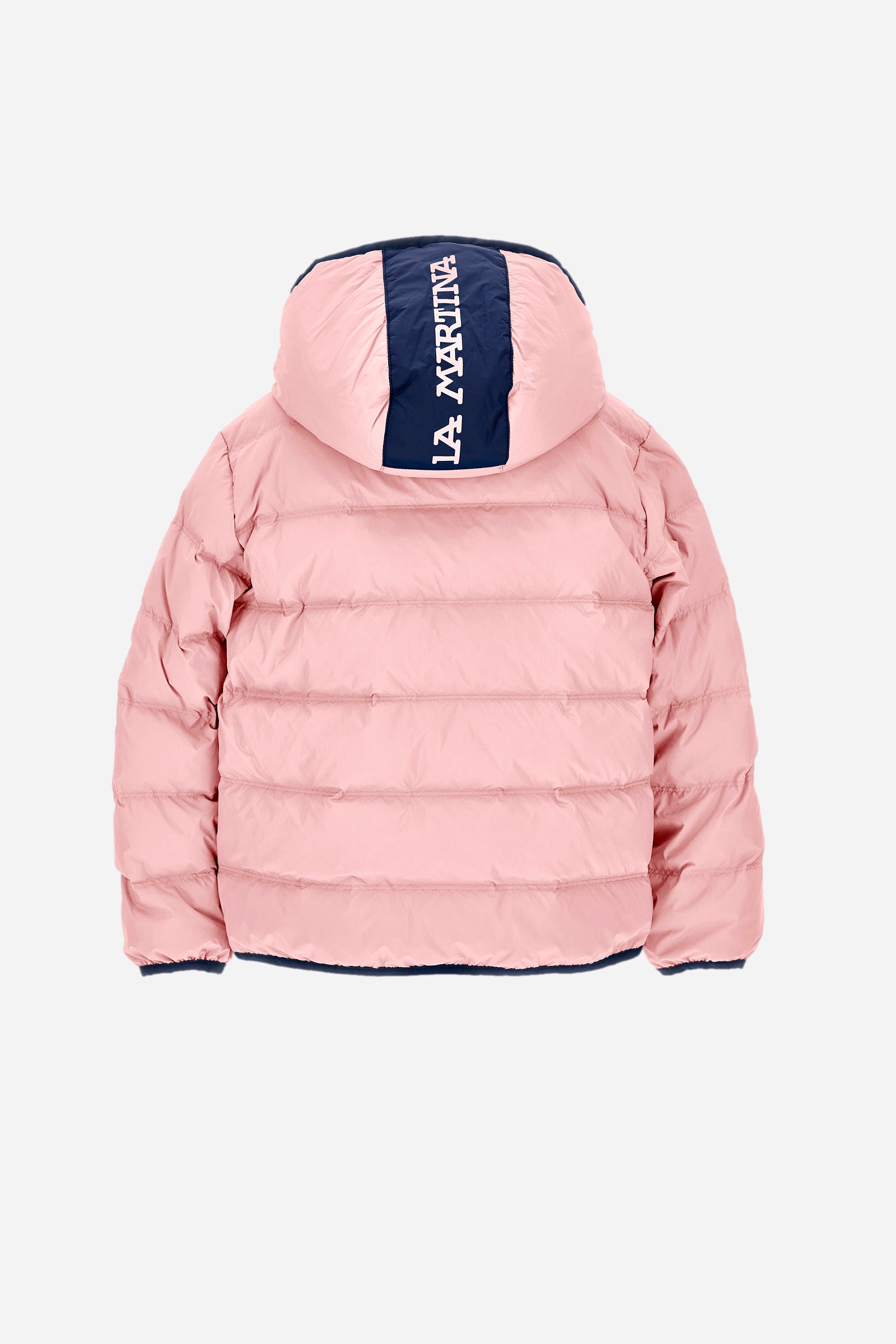 Girl's quilted bomber jacket with hood