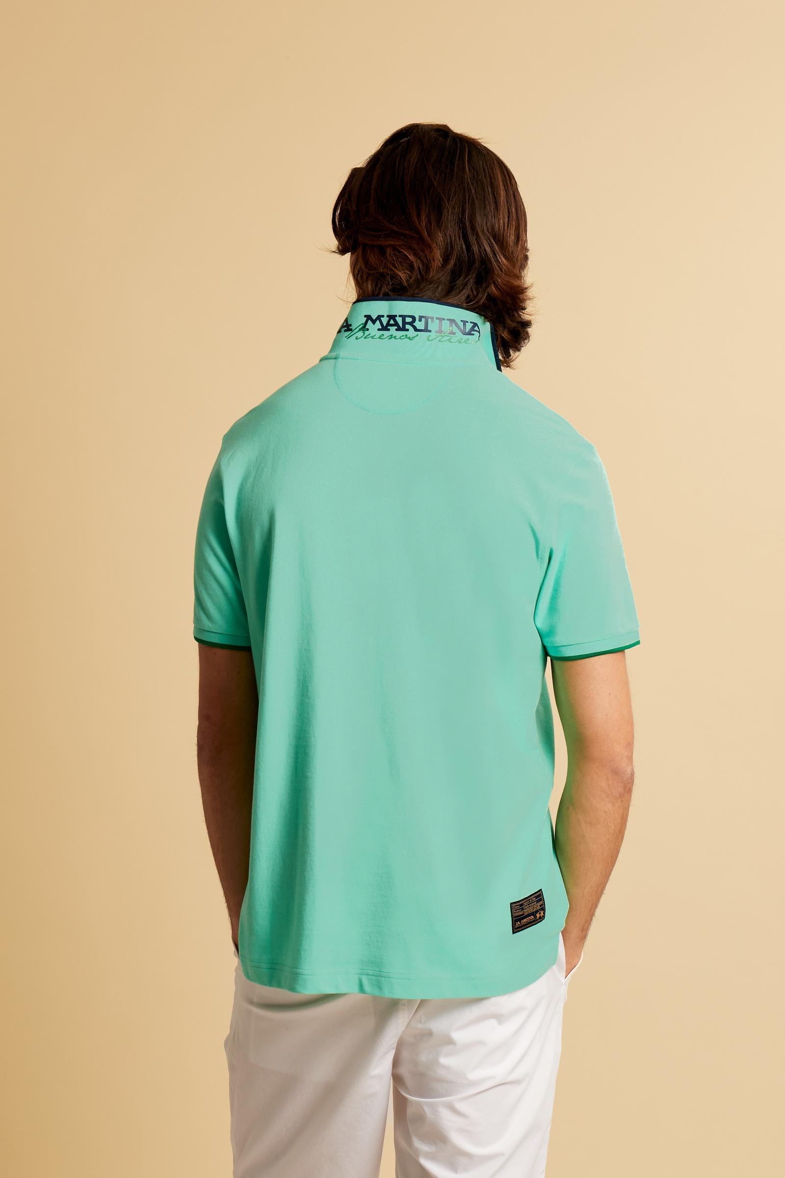 Men’s regular fit stretch piqué polo shirt Essential – Russell