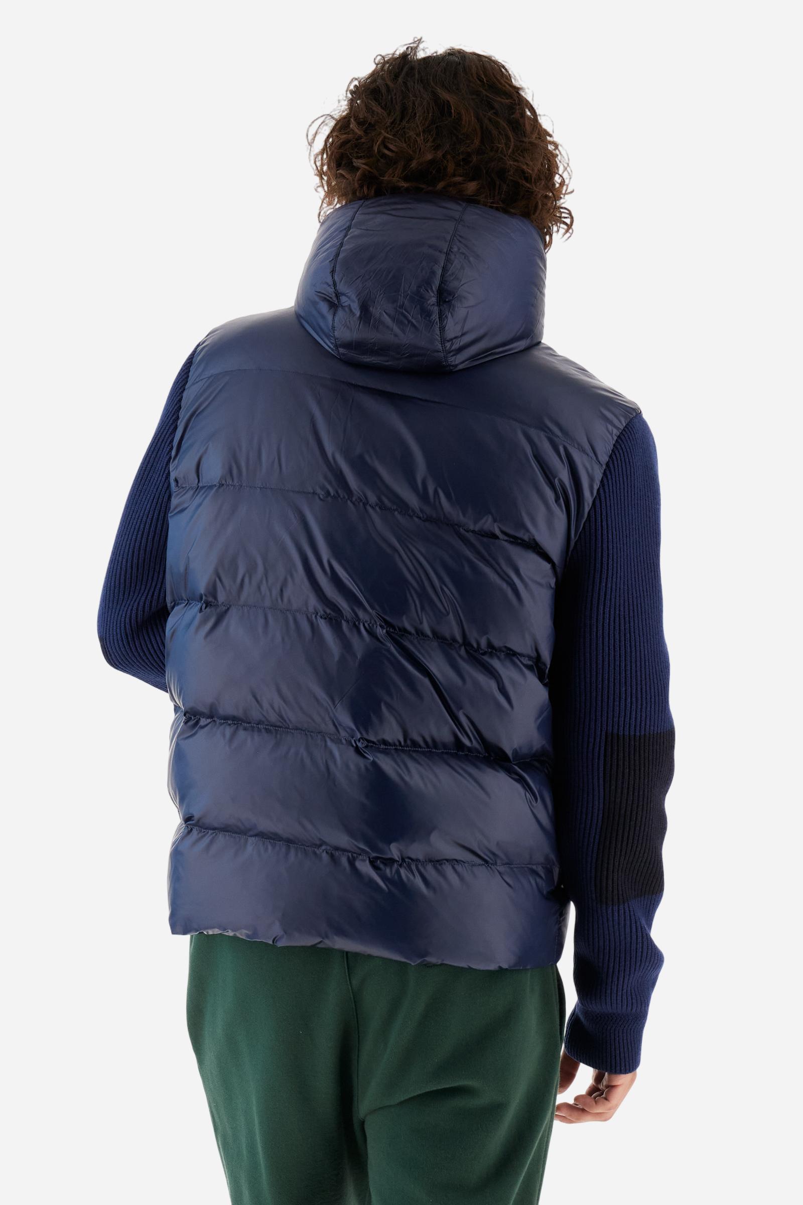 Men’s iridescent nylon jacket knit sleeves - Baptist