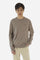 Herrenpullover Rundhals Wolle Kaschmir - Branndais