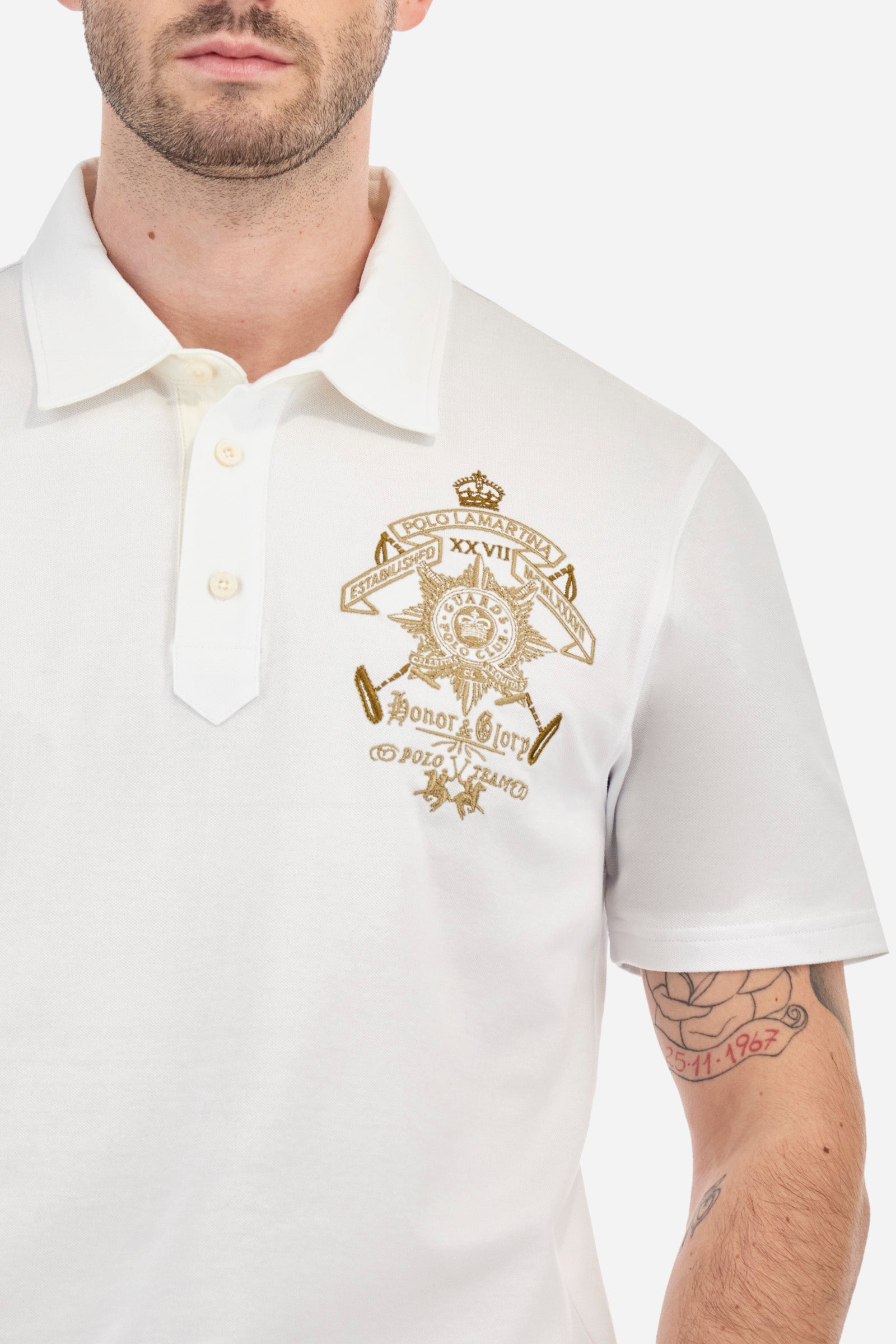 Guards polo in elasticated cotton with a regular fit - Abelardo