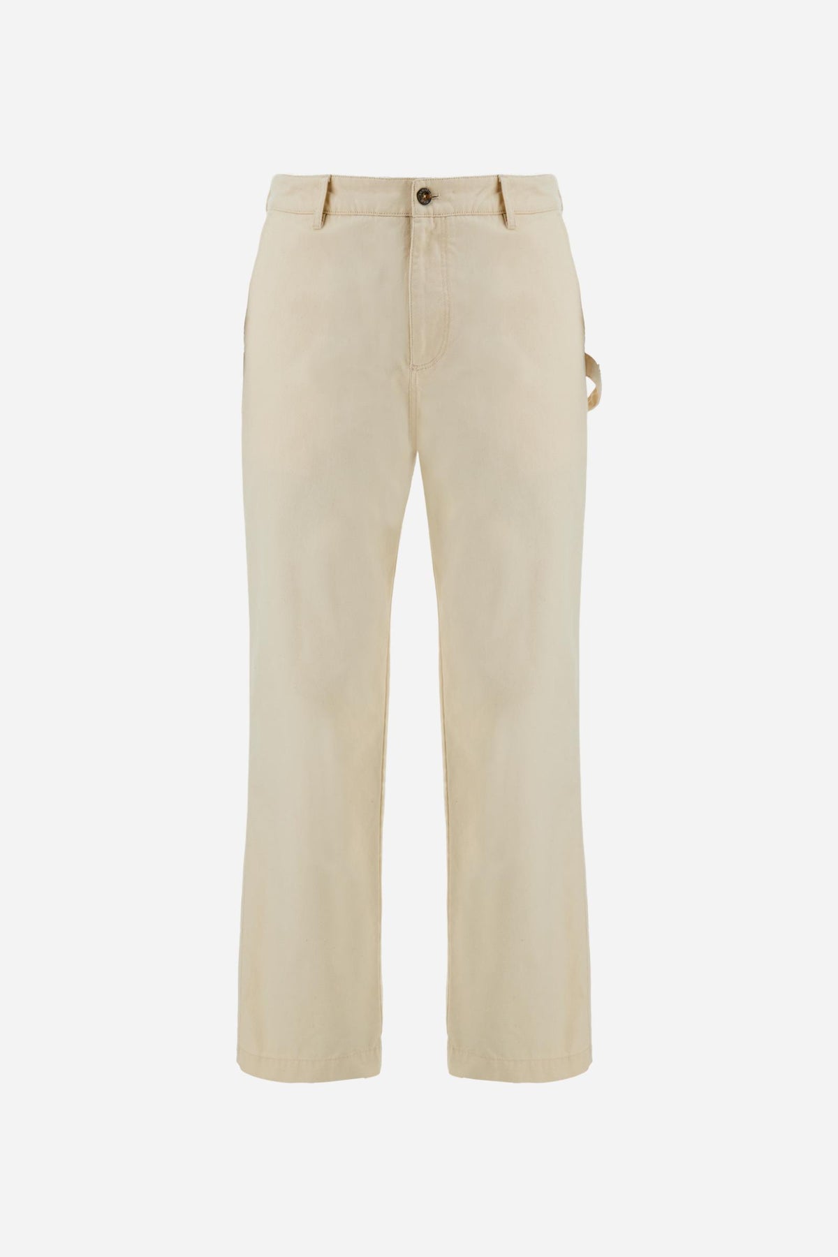 Men's Carpenter Pants in Cotton Canvas - Elvio