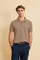 Men’s stretch piqué polo with tricolor logo - Eduardo