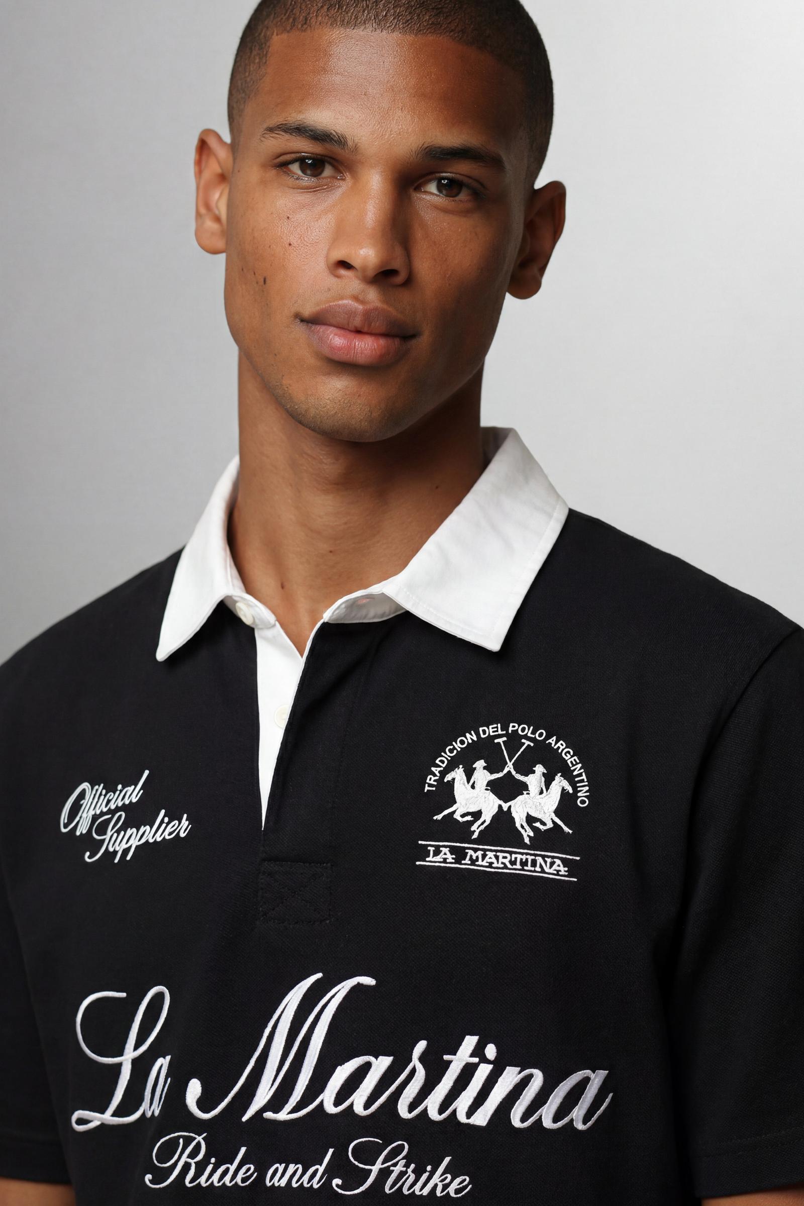 Polo manica corta in jersey di cotone – Limited Edition “Ride and Strike”