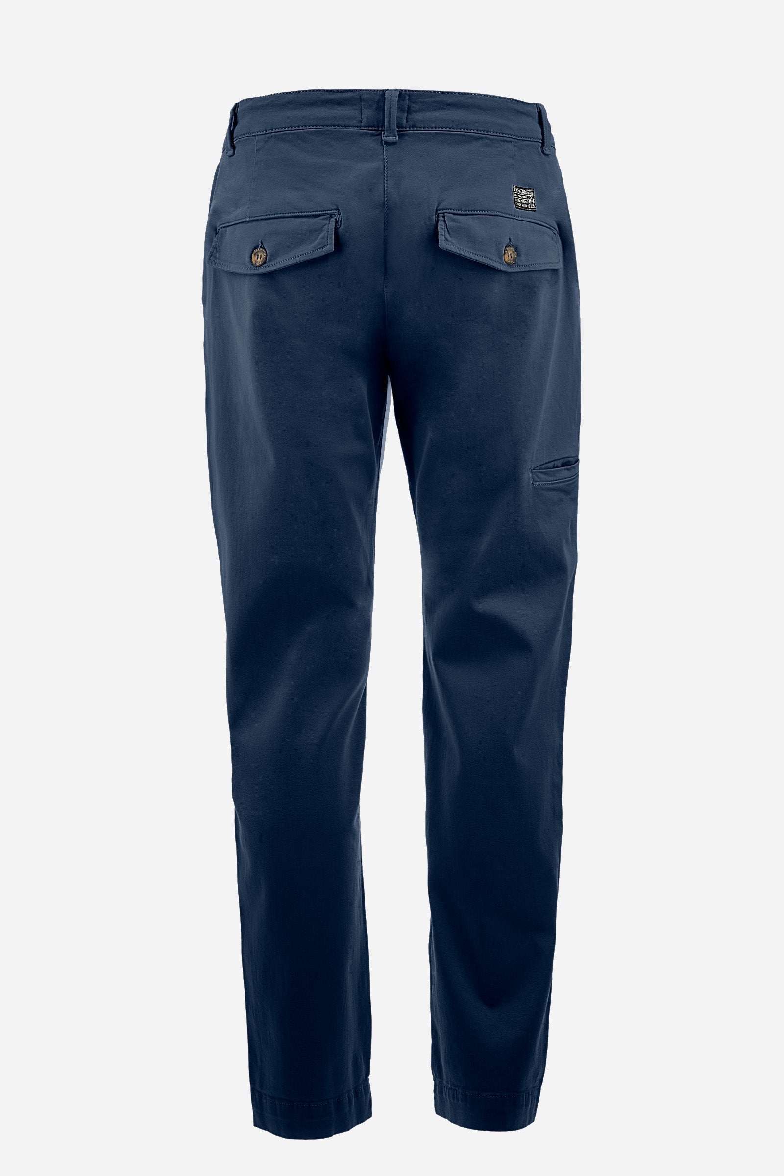 Pantalón chino de algodón elastizado y corte recto - Zivon