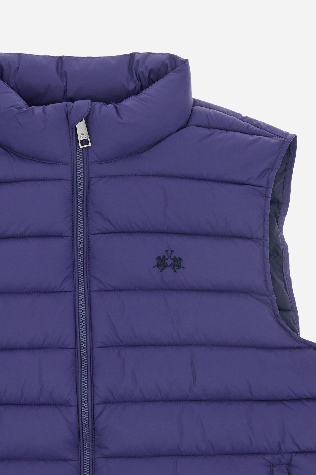 Men's sleeveless nylon down jacket with small logo - Damir