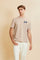 T-shirt in heavy cotton jersey with a structured, boxy fit. Dropped shoulders and clean lines. Large contrasting 3D embroidered logo on the chest. - Humus                                                                                                                                                                                                                                                                                                                                                                      