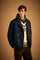 Men's padded pea coat in wool felt - Dell