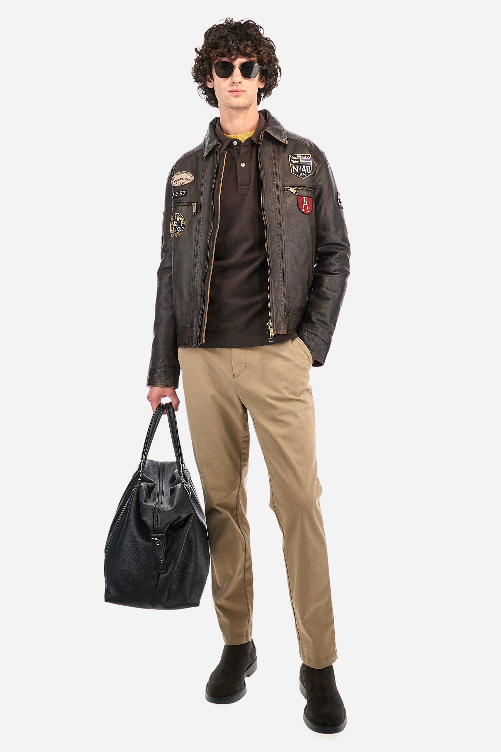 Regular-fit jacket in leather - Zer