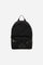 Backpack in matte technical canvas with eco-leather contrast details and applied maxi logo, modern and minimal design. - Black                                                                                                                                                                                                                                                                                                                                                                                                  