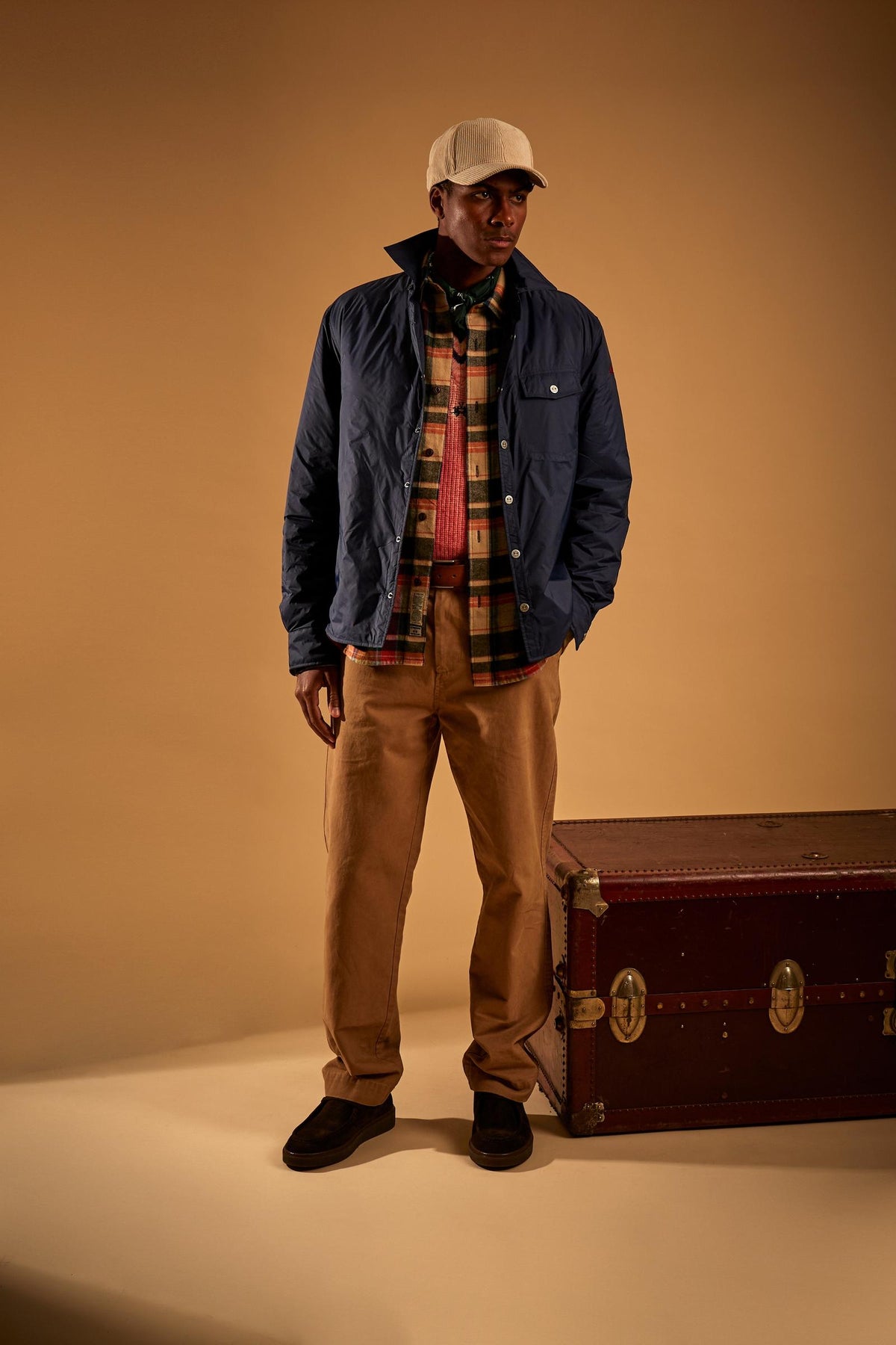 Men's padded nylon shirt-jacket - Delbert