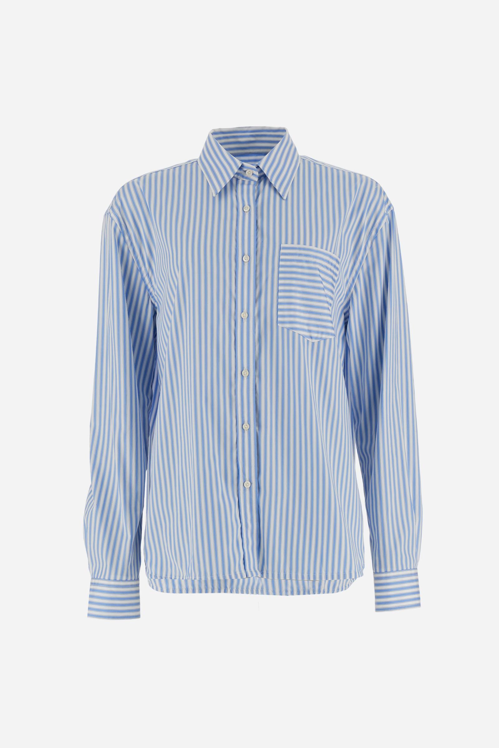 Women’s striped poplin shirt – Carlotta