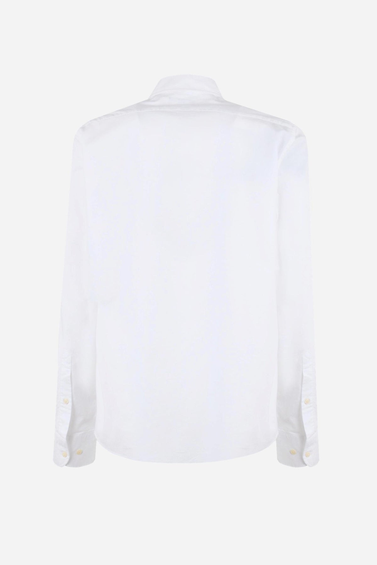 Men’s pure cotton Oxford shirt with button-down collar, front buttons, embroidered logo, and regular fit for comfort and freedom of movement. - Optic White