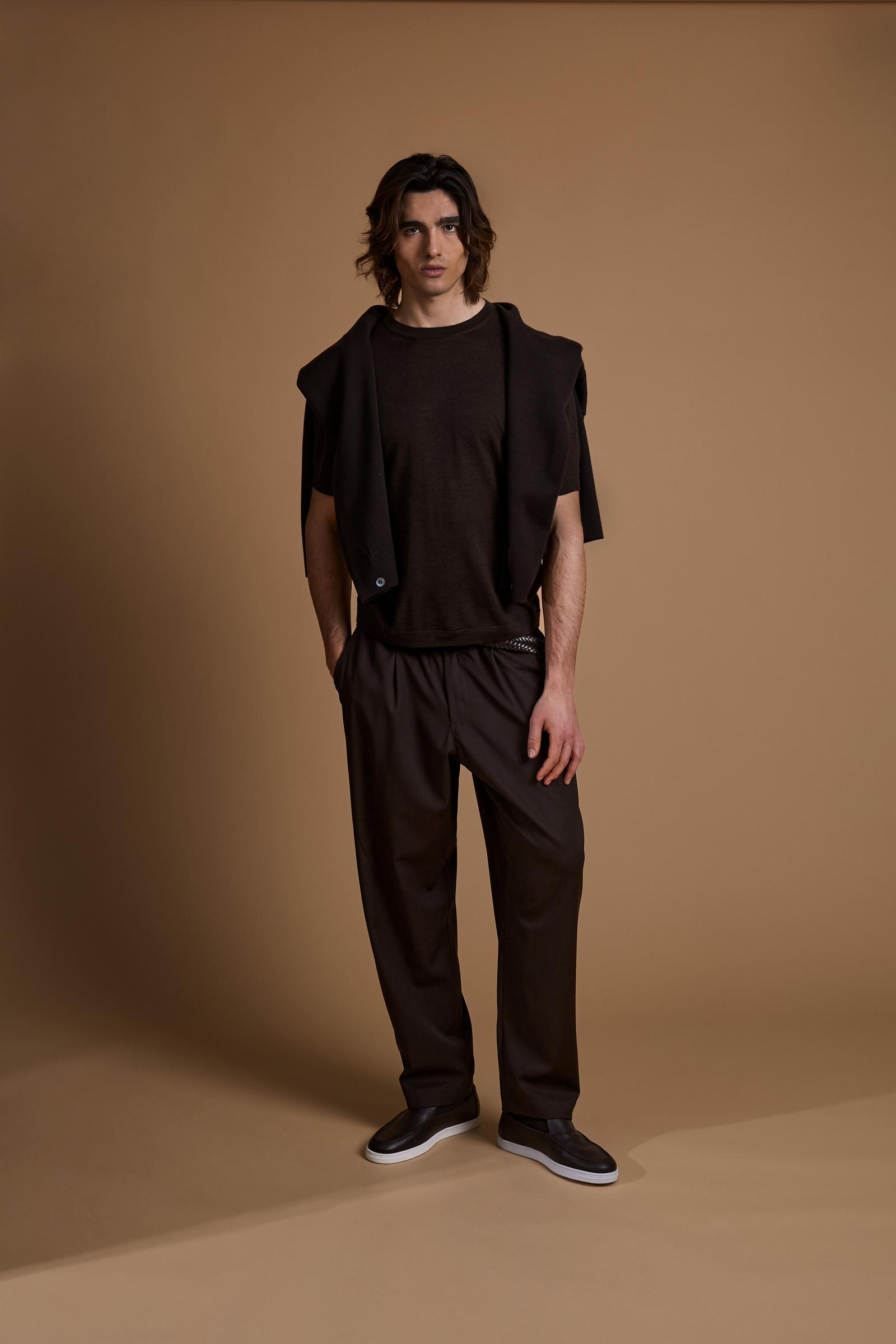 Langer Herrenhose im Relaxed Fit aus Wollmischung – Florian
