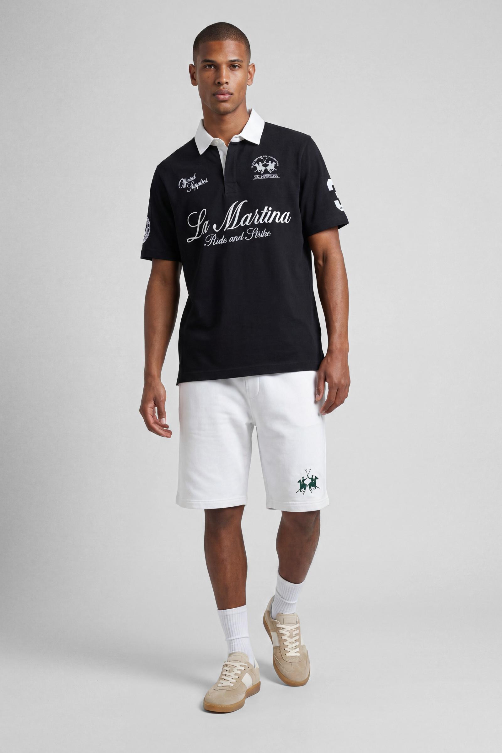 Polo manica corta in jersey di cotone – Limited Edition “Ride and Strike”