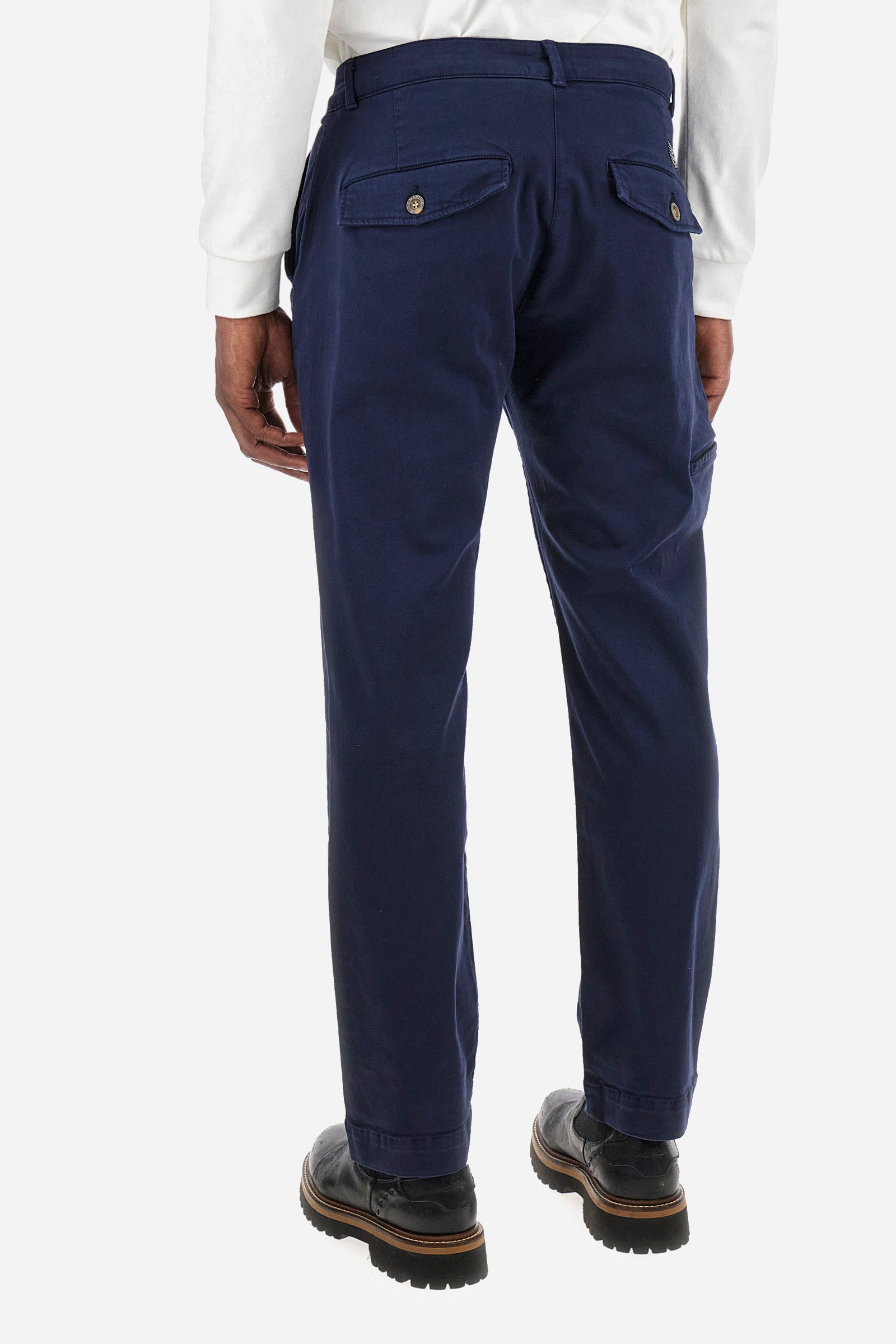 Pantalon chino en coton stretch avec coupe classique - Zivon