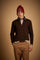 Men's sweater with zip neck merino wool - Edric