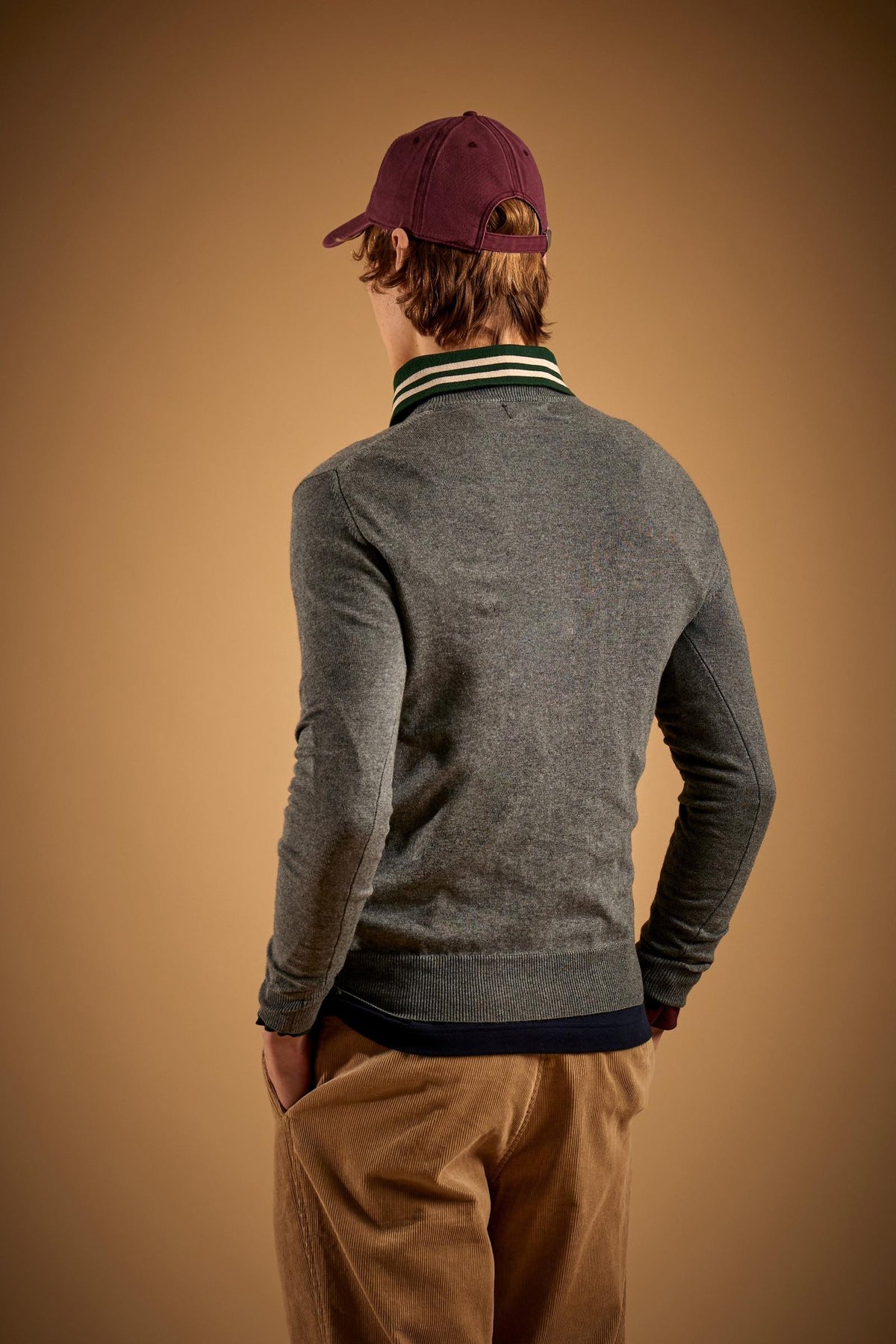 Men's crew neck wool blend sweater - Eloy