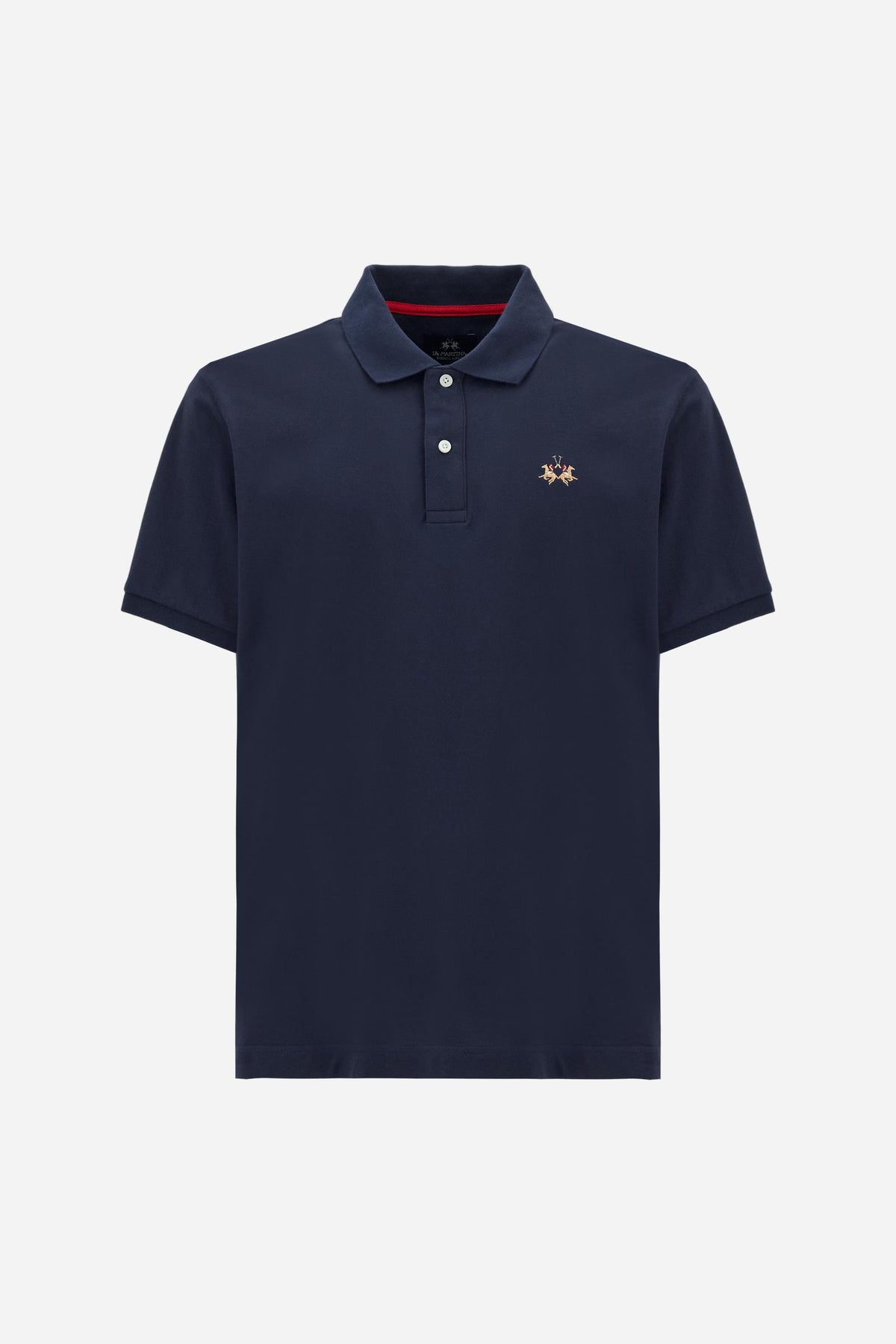 Men's regular fit polo with multicolor logo - Eduardo