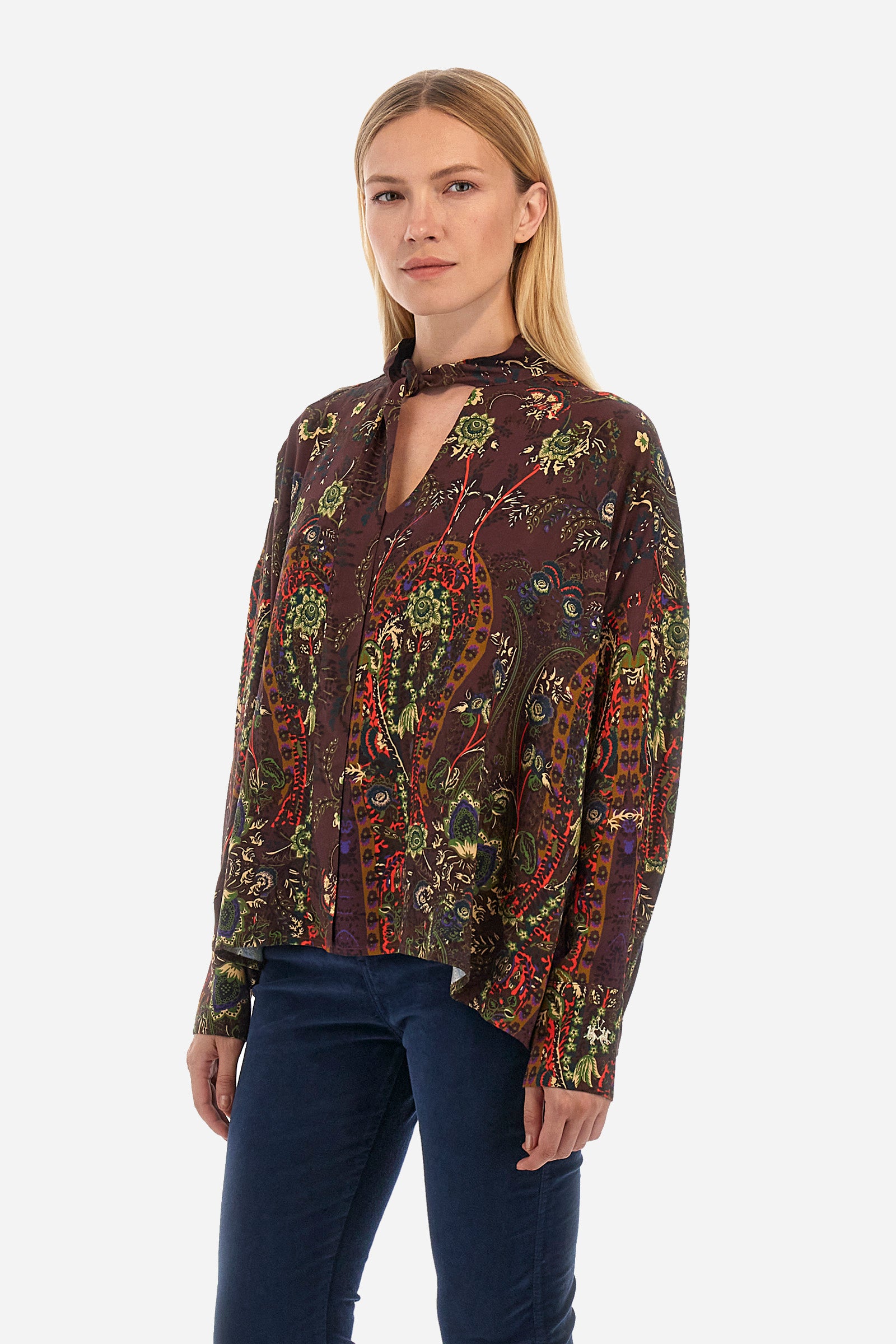 Woman printed shirt in regular fit - Waldina